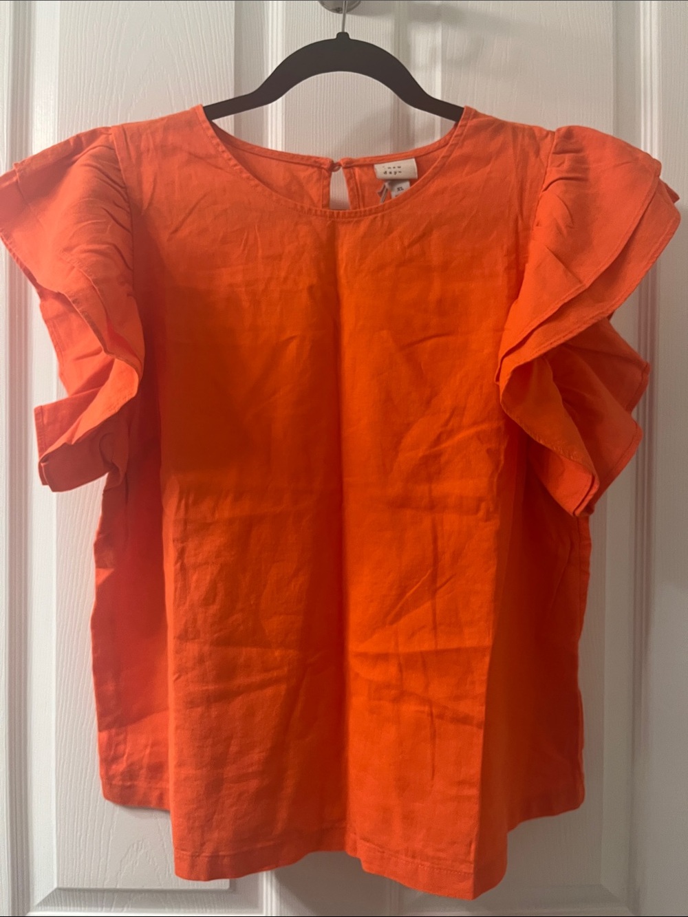 a new day CoralRuffle Sleeve Blouse